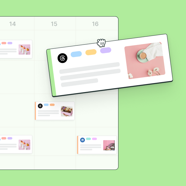 Buffer — calendrier éditorial visuel